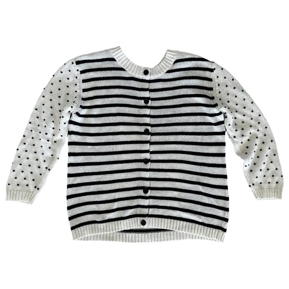 Weekend by Max Mara Striped Knit Cardigan Sweater Size M - Picture 2 of 6